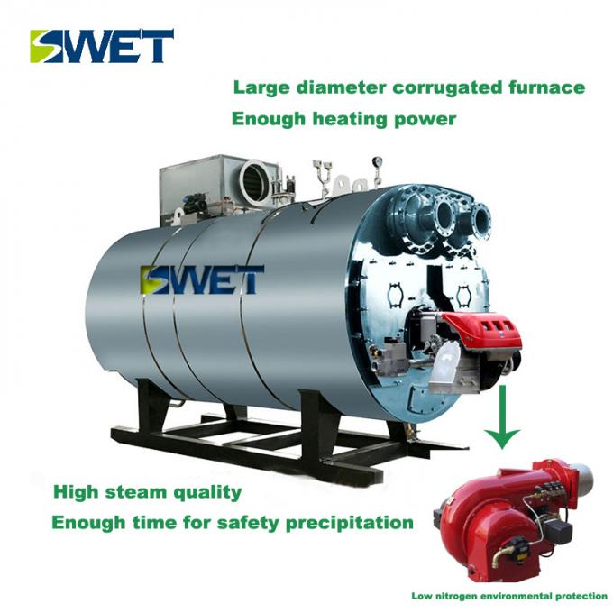 WNS1.4 mw-boiler van het gas de oliegestookte warme water voor voor industriële productie