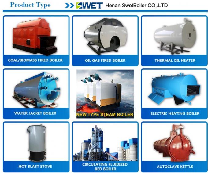 Van de het waterbuis van de lage druk6t afgewerkte olie de industriële stoomketel voor de voedselindustrie